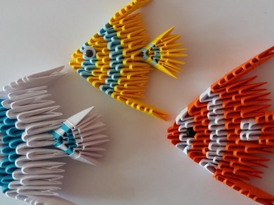 Poisson 2, fish 2 origami 3d