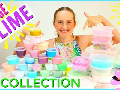 SLIME COLLECTION 2017 -  Slime Haul and DIY Slime Storage Ideas