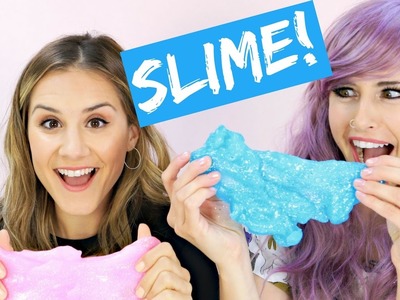 SLIME! Easy DIY Glitter Slime! (TRY THE TREND)