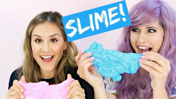 SLIME! Easy DIY Glitter Slime! (TRY THE TREND)