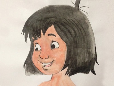 The Jungle Book Boy Mowgli ||Easy Drawing For Kids||