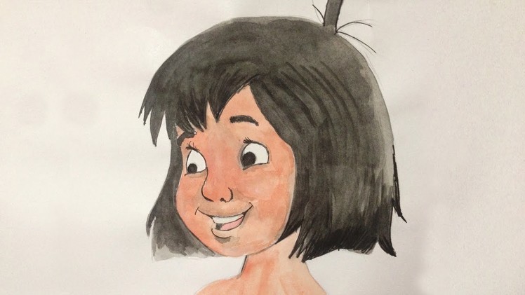 The Jungle Book Boy Mowgli ||Easy Drawing For Kids||