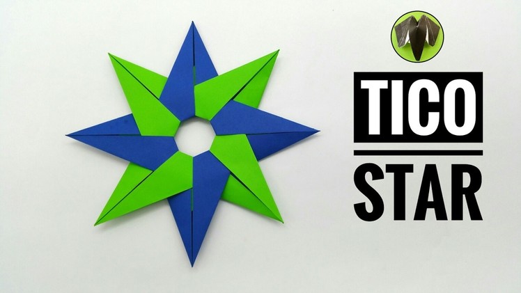 Tico Star - 8 Pointed (Design by Maria Sinayskaya) - DIY Modular Tutorial by Paper Folds