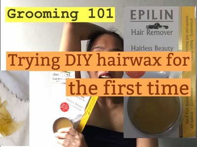 Trying DIY hairwax for the first time | Epilin hairwax and Glamworks wax strip | Philippines