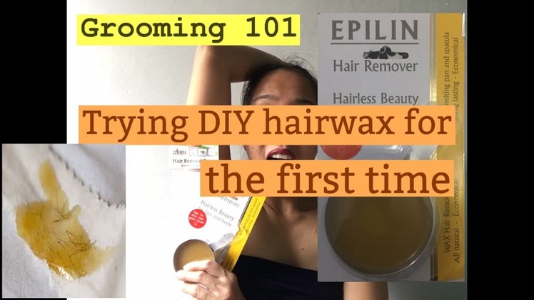 Trying DIY hairwax for the first time | Epilin hairwax and Glamworks wax strip | Philippines