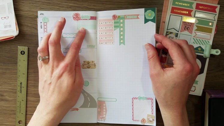 Weekly Planner Setup in a Travelers Notebook - How I Plan in Foxy Fix No 6