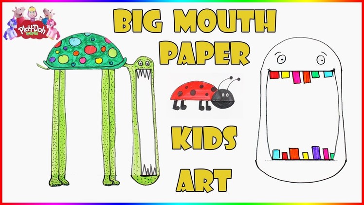 Big Mouth Animals Funny Paper Art  | DIY Paper Crafts For Kids | Balloon Mask