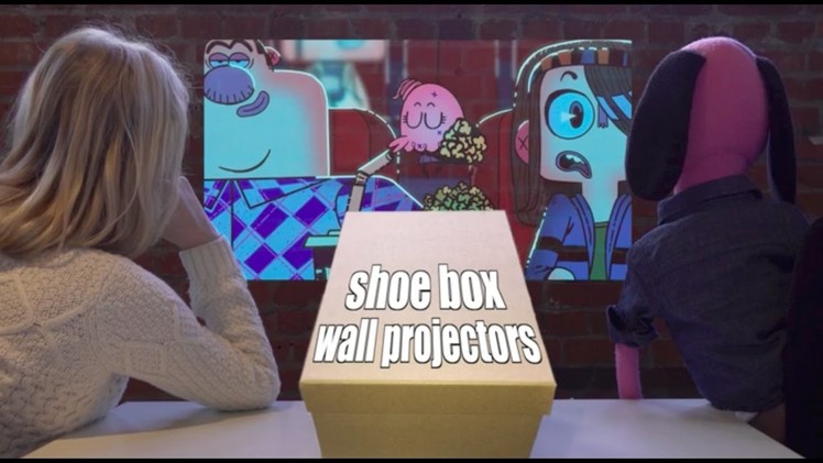 Crafts for Kids | How to make a SHOE BOX WALL PROJECTOR