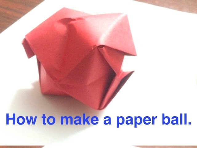 DIY, How to make a paper ball