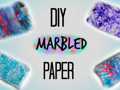 DIY Marbled Paper | Shaving Cream & Food Coloring