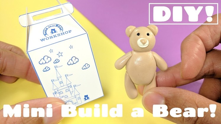 DIY Miniature Build a Bear Doll - Dollhouse Crafts