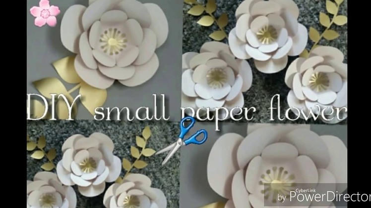 DIY paper flower part1. DIY Como hacer flor de papel tamaño chico parte1