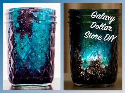 Dollar Store DIY Ep. 28 - How To Make Galaxy Mason Jars