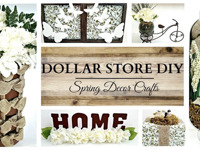 Dollar Store DIY'S ~ EARTH TONE Spring Home Decor Crafts
