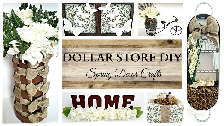 Dollar Store DIY'S ~ EARTH TONE Spring Home Decor Crafts