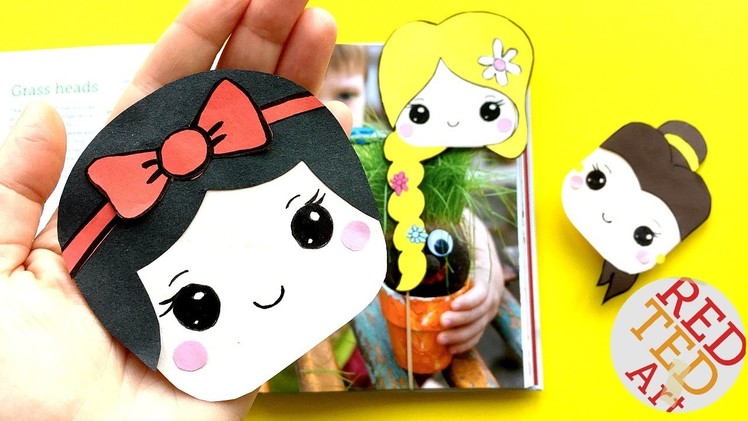 Easy Snow White Bookmark Corner DIY - Disney Princesses Crafts - Kawaii Corner Bookmarks