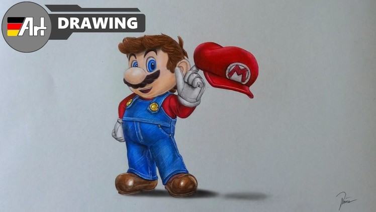 How I draw Mario (Nintendo) - speed drawing