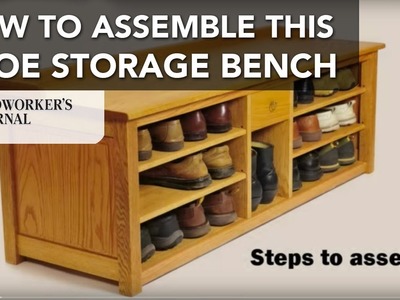How to Assemble the Shoe Storage Bench Project