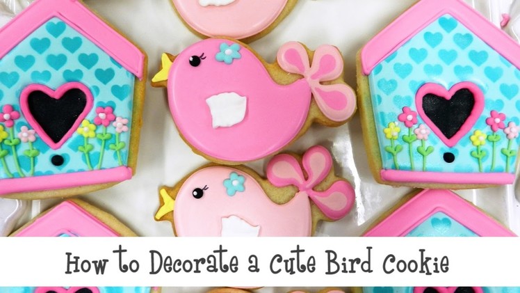 How to Decorate a Cute Bird Cookie