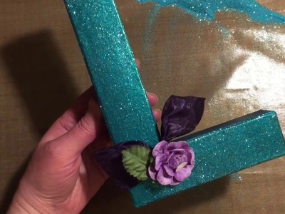 How To Decorate Monogram Letters by Paper Wishes