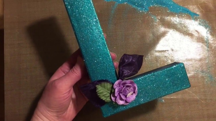 How To Decorate Monogram Letters by Paper Wishes