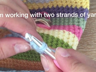 How to easily get two strands from one ball of yarn