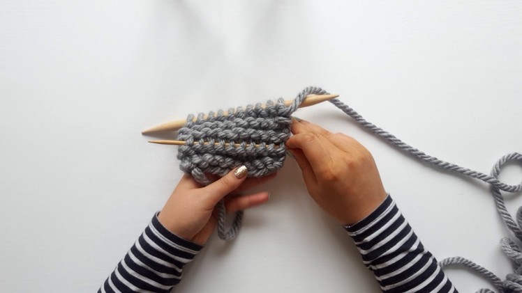 How to Insert an Afterthought Lifeline into Garter Stitch