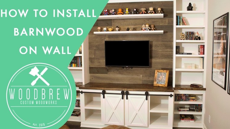 How to Install Faux Barn Wood The Easy Way | DIY
