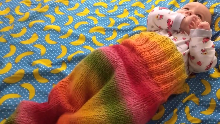 How to knit a baby sleeping bag