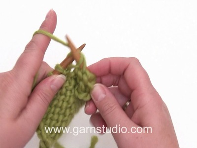 How to knit a purl (P) stitch (Continental method)