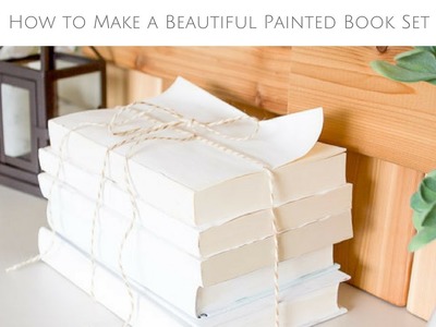 How to Make a Beautiful Painted Book Set