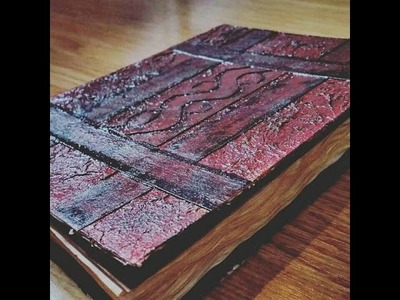 How to make a book step by step - faux leather journal