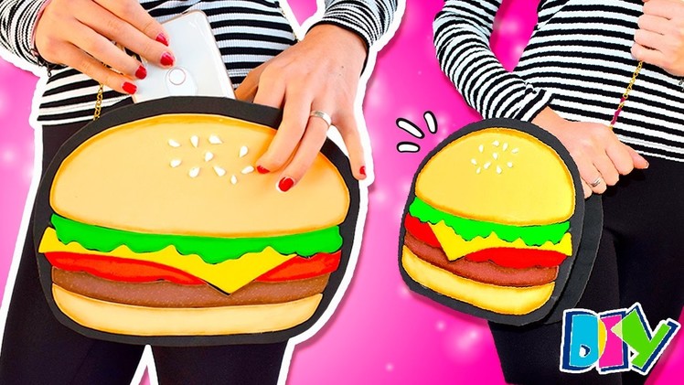 How to Make a BURGER Handbag * Como hacer un Bolso HAMBURGUESA ✅  Top Tips & Tricks en 1 minuto