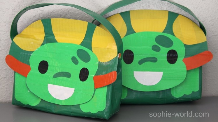 How to Make a Duct Tape Turtle Bag | Sophie's World