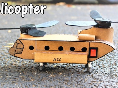 How to make a Military Helicopter - Electric CH47 Helicopter