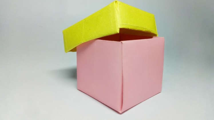 How to Make a Paper Box - Paper Box - Easy Origami Paper Box That Opens and Closes