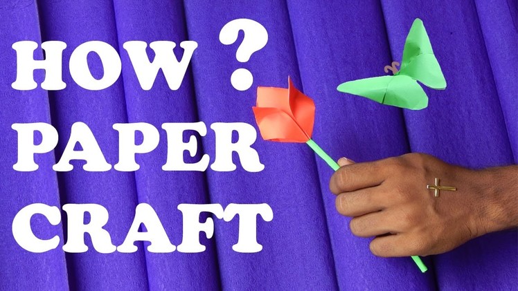 How To Make a Paper Flower Easy For Kids