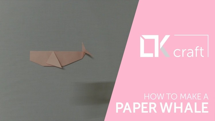 How to make a paper whale - Origami animals #4