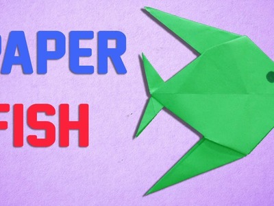 How to Make a Simple Paper Fish || Easy Origami Tutorials