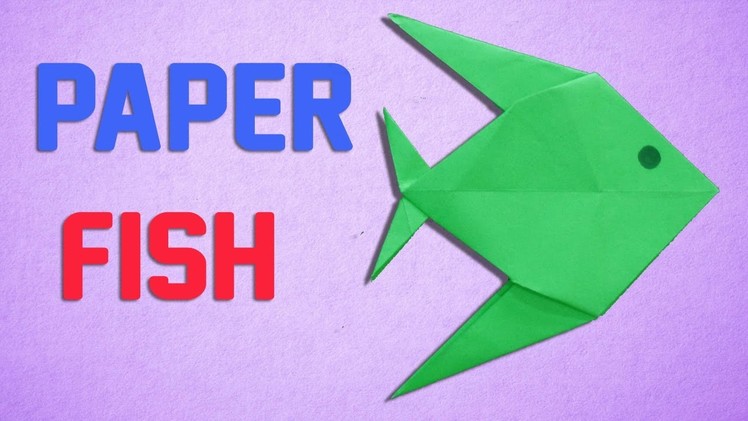 How to Make a Simple Paper Fish || Easy Origami Tutorials