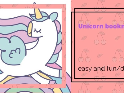 How to make a Unicorn Bookmark, inspired by Origami tree