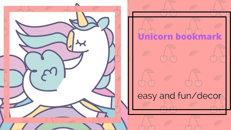 How to make a Unicorn Bookmark, inspired by Origami tree