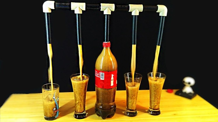 How to make at home dispenser for Coca Cola and Mentos