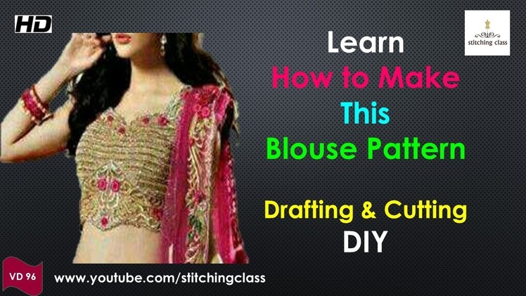 How to Make Belt Blouse with Sweetheart Neck Design and Back Side Opening