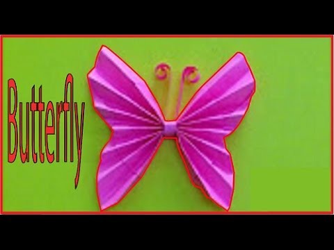 How to make butterfly DIY paper ! Easy making origami butterfly in 2 minuits for beginners |