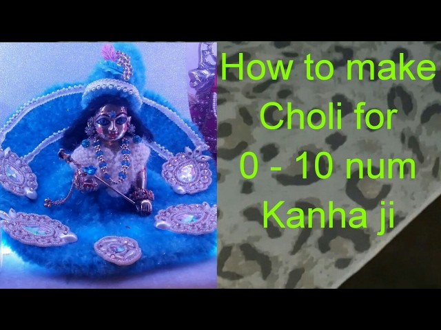 How to make.crochet.choli.for.0 - 10 num.kanha ji.laddu gopal. Bal gopal.(Measurements special)