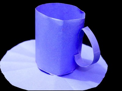How to Make Cup Plate with Paper || Paper Folding Crafts || Handicrafts || Integrators