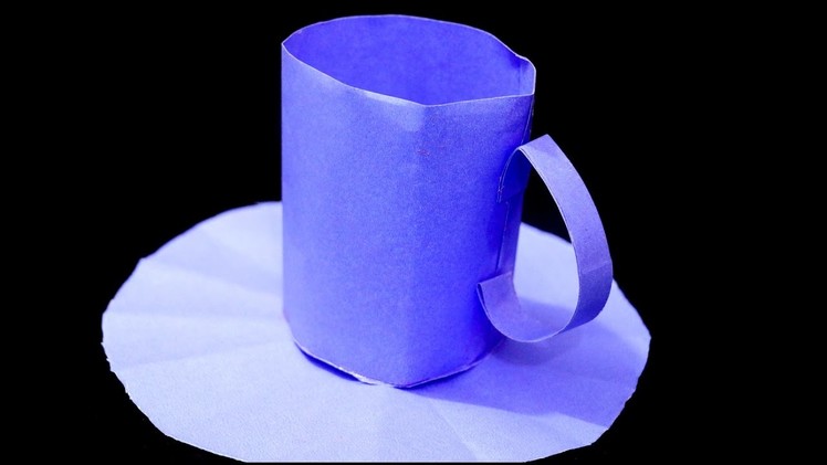 How to Make Cup Plate with Paper || Paper Folding Crafts || Handicrafts || Integrators