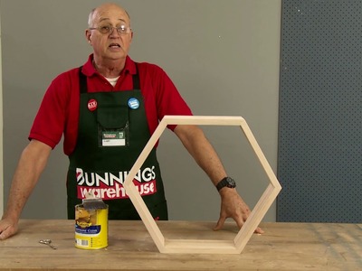 How To Make D.I.Y. Honeycomb Floating Wall Shelves - D.I.Y. At Bunnings