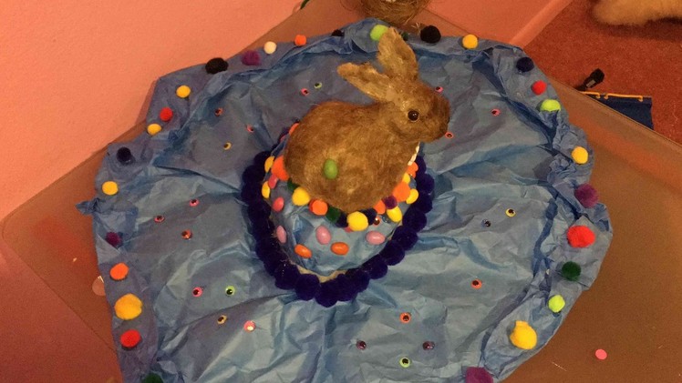 How to make Easter hat ???????? ! Easter  ???? hat Parade in school  crazy hat idea for school